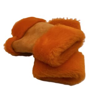 GLOVES fingerless ORANGE/ORANGE