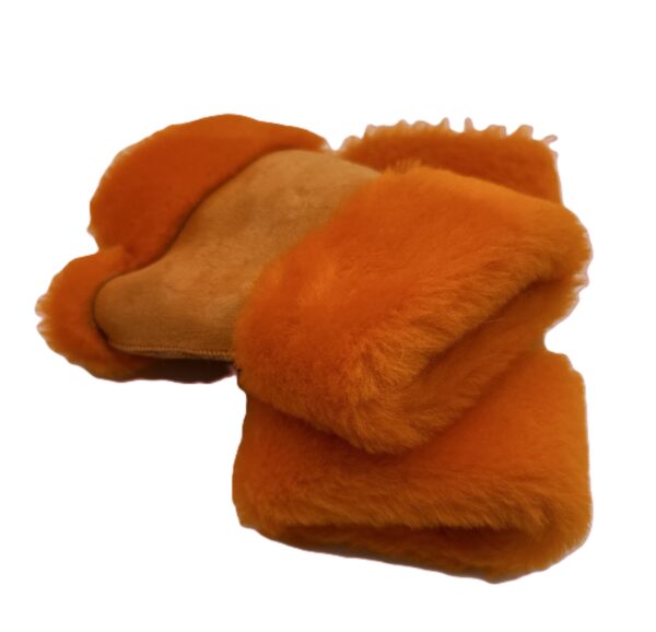 GLOVES fingerless ORANGE/ORANGE