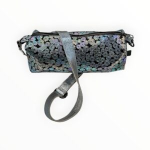 AMY Crossbag MINI Blumen Blauschwarz