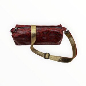 AMY Crossbag MINI Rot Snakeskin