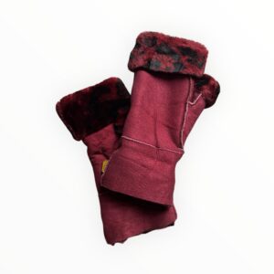 GLOVES/STULPEN Burgund Leopard GLOVES/STULPEN Burgund Leopard