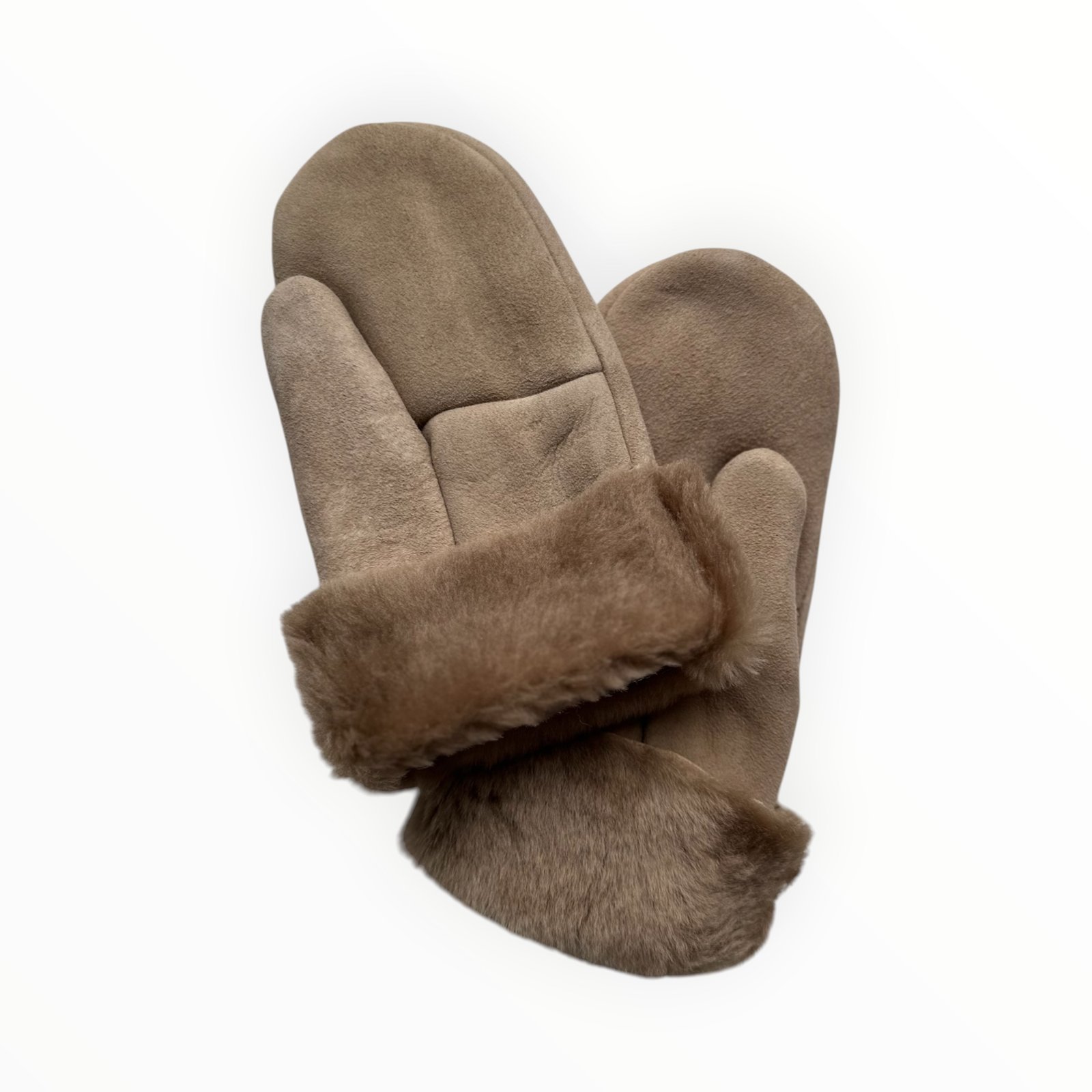FÄUSTLINGE Beige Wildleder